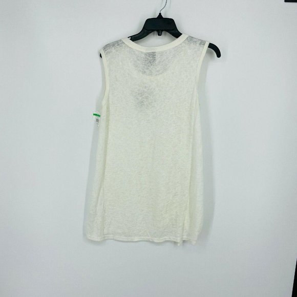 Bobeau Women's Tie Front Slub Knit Tank Top Blouse - Picture 6 of 6